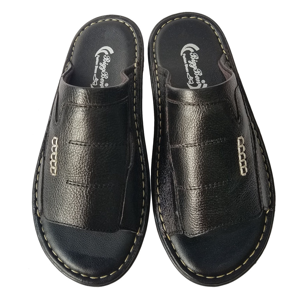 Dép Nam Quai Ngang Da Bò Thật BIGBEN Cao Cấp DN339