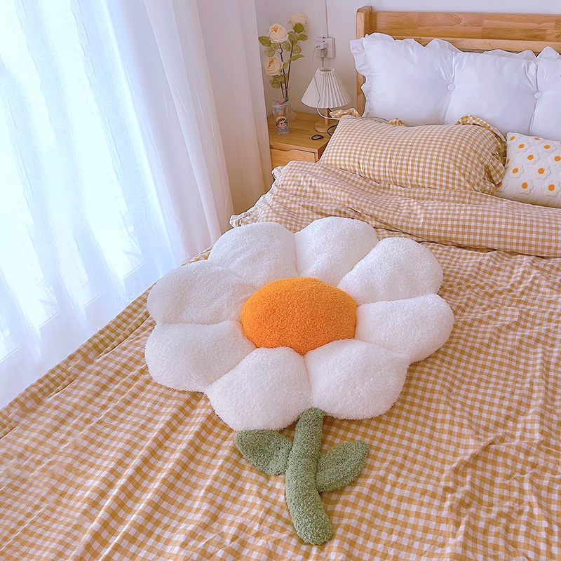 Gối đệm ngồi tựa lưng hình hoa cúc nhỏ dễ thương