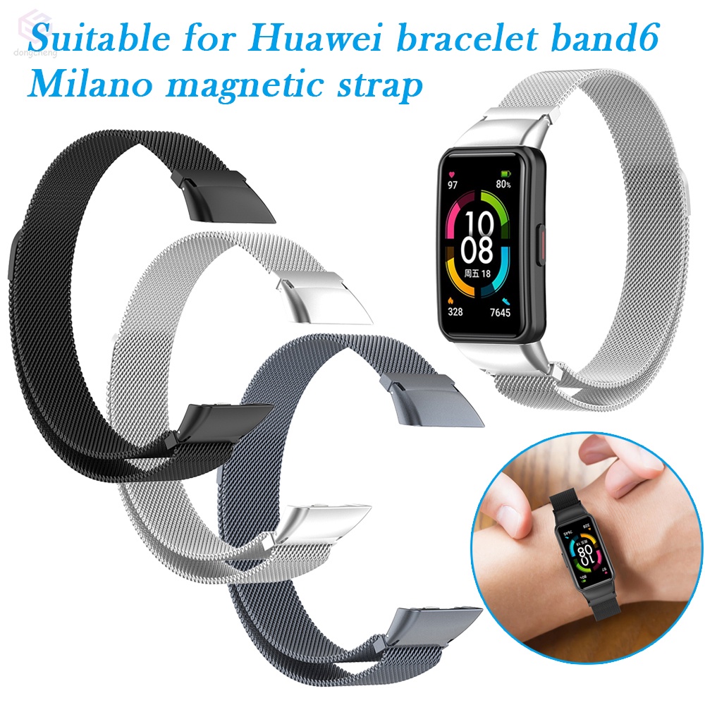 Dây đeo thay thế bằng thép không gỉ cho đồng hồ thông minh Huawei Honor band 6