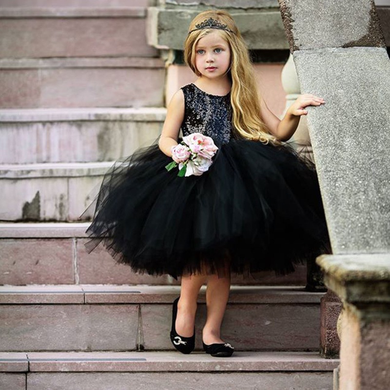 Đầm Công Chúa Không Tay Phối Ren Và Kim Sa Lấp Lánh Cho Bé Gái