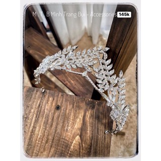 vương miện cô dâu đính đá