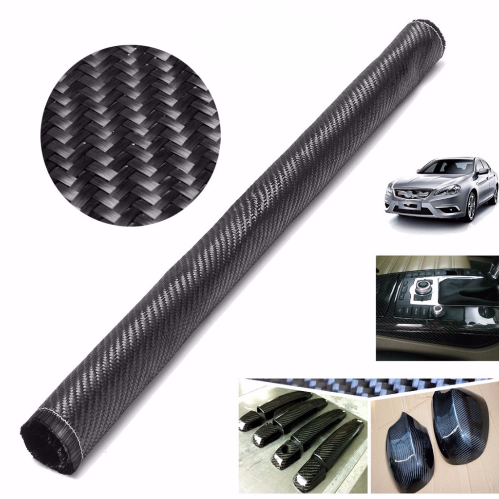 Vải sợi carbon màu đen 3K 200gsm 8" 60*90cm chuyên dụng chất lượng cao