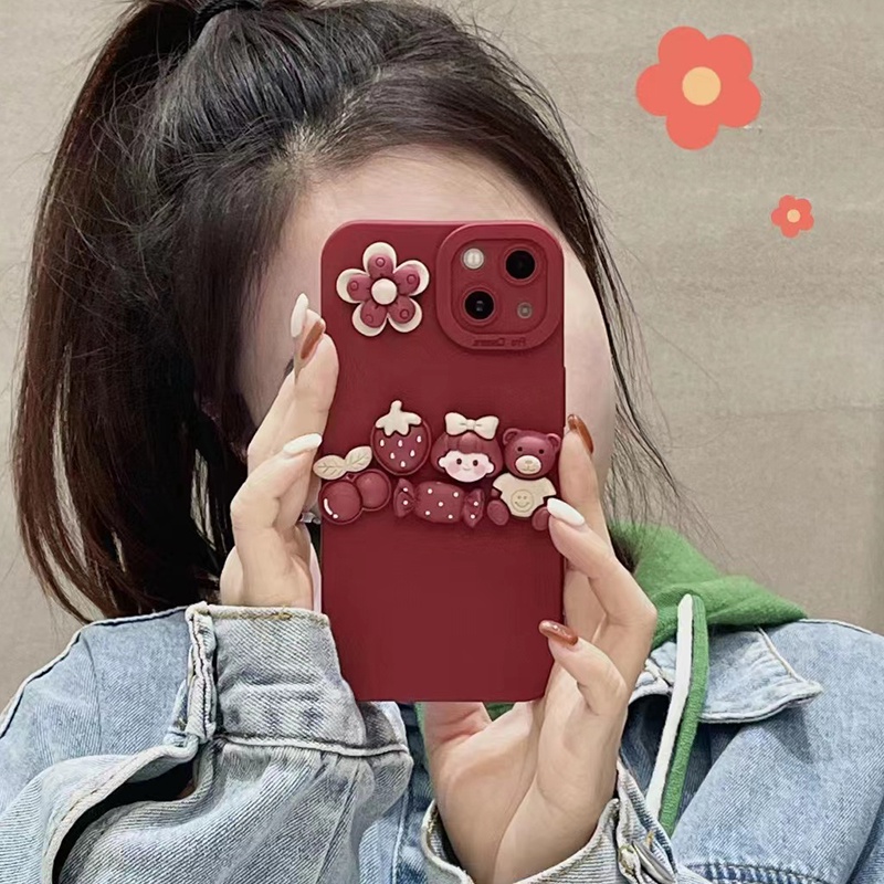 Ốp điện thoại hình dễ thương cho iPhone 13Pro Max 13Pro 13 12ProMax 12Pro 12 11 Pro Max IX Xs Max XR iPhone 7 8 Plus