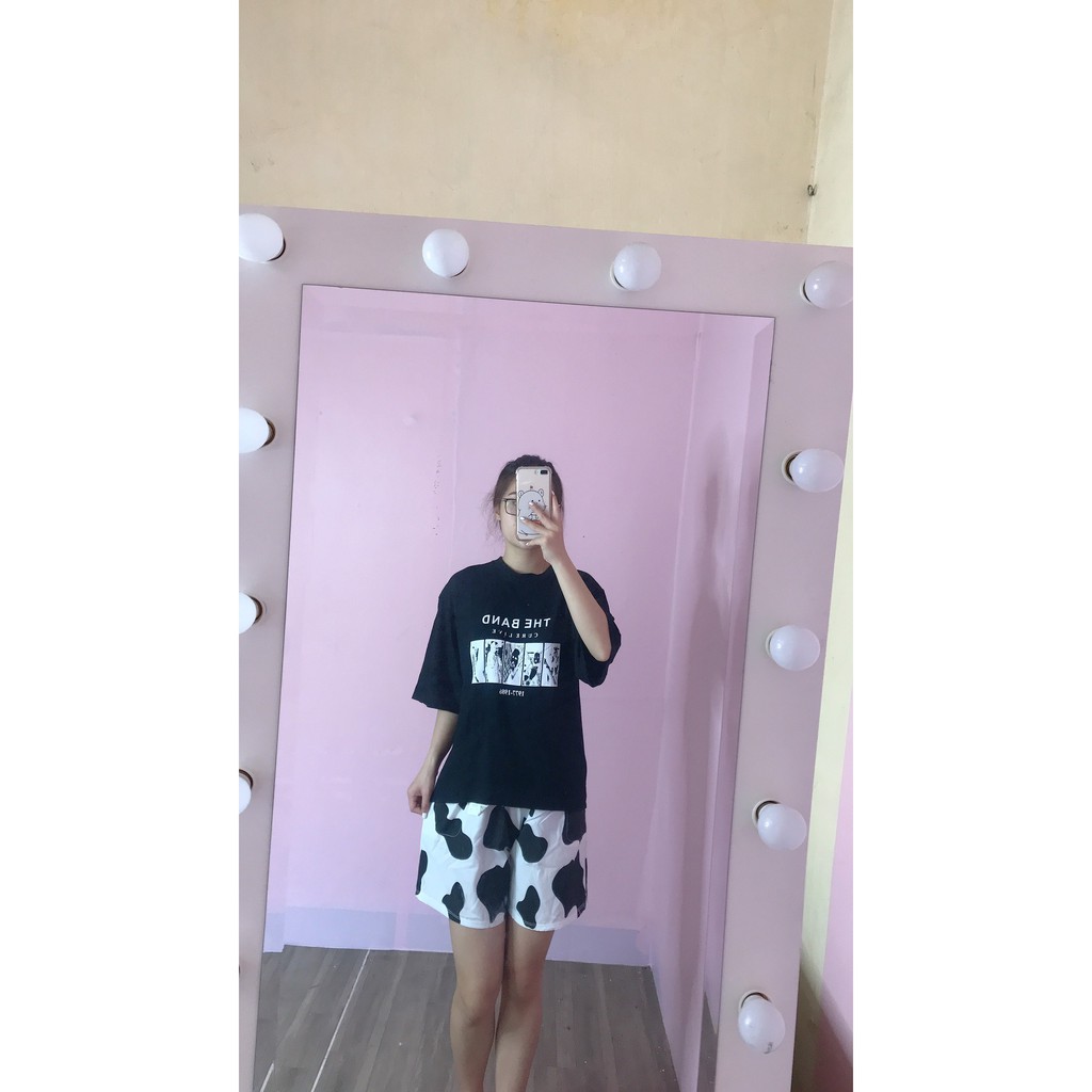 Quần sooc nam nữ loang bò sữa lưng thun dáng rộng thời trang unisex/ Quần shorts thể thao oversize phong cách hàn quốc | BigBuy360 - bigbuy360.vn
