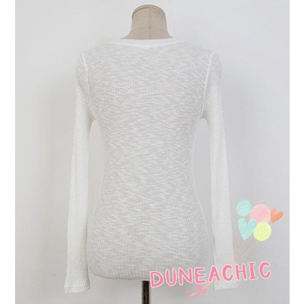 DUNEA Áo Thun Dài Tay Thiết Kế Quyến Rũ Thời Trang Dành Cho Nữ