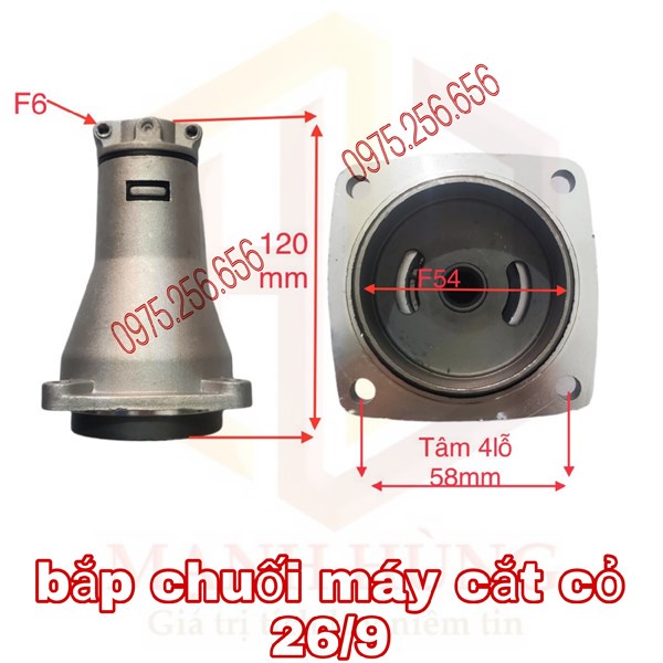bắp chuối máy cắt cỏ 26/9