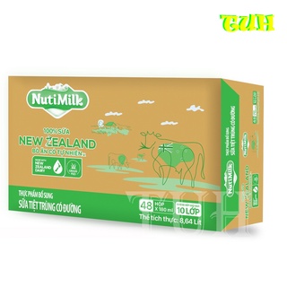 THÙNG Sữa New Zealand Nutimilk Bò ăn cỏ tự nhiên không đường/CÓ ĐƯỜNG/ÍT ĐƯỜNG-TUH