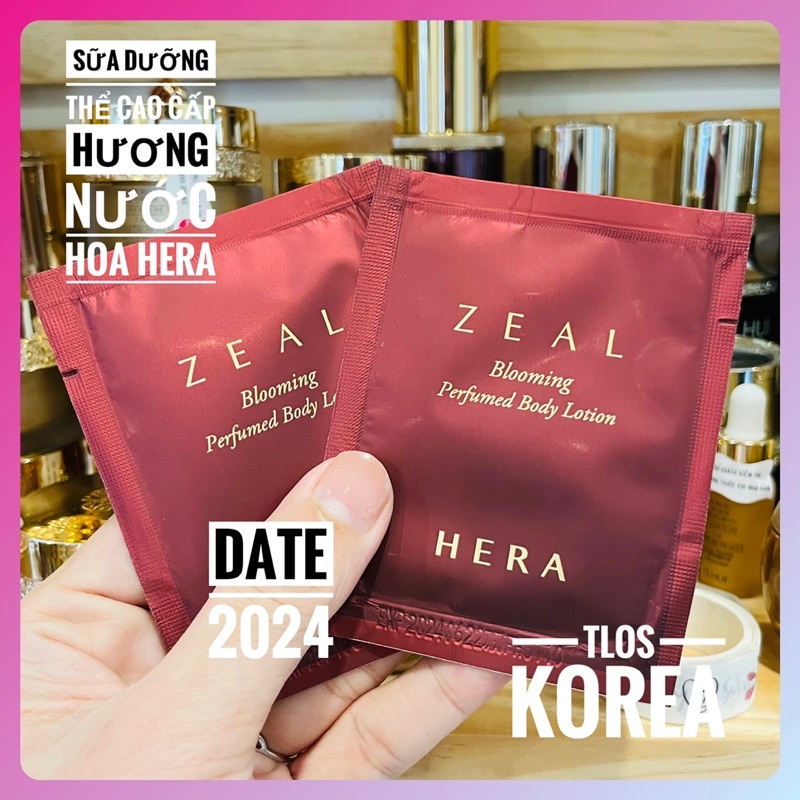 Combo 40 Gói Sữa Tắm / Sữa Dưỡng Thể Hera ZEAL BLOOMING PERFUMED BODY LOTION