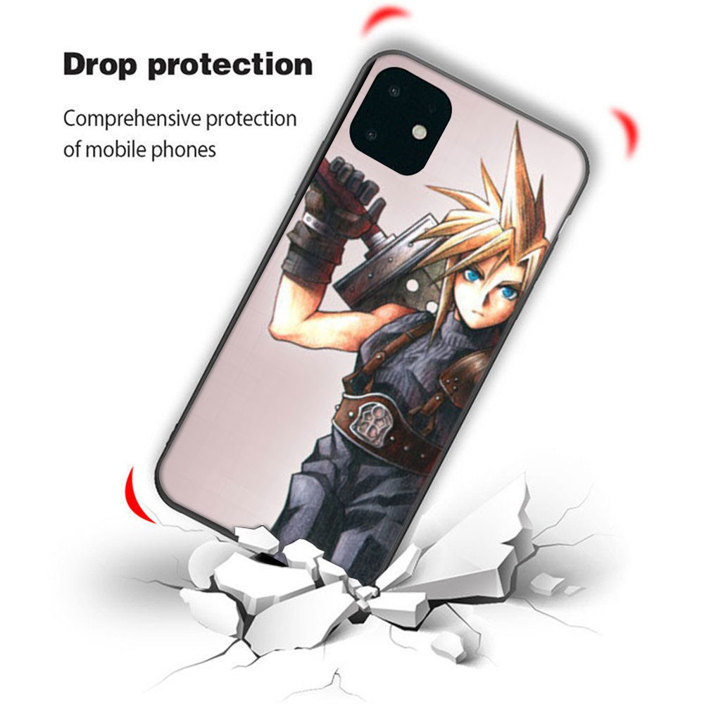 Ốp điện thoại in hình Final Fantasy VII FF7 cho iPhone 11 Pro Max XS MAX XR X 8 7 6s 6 Plus SE 2020