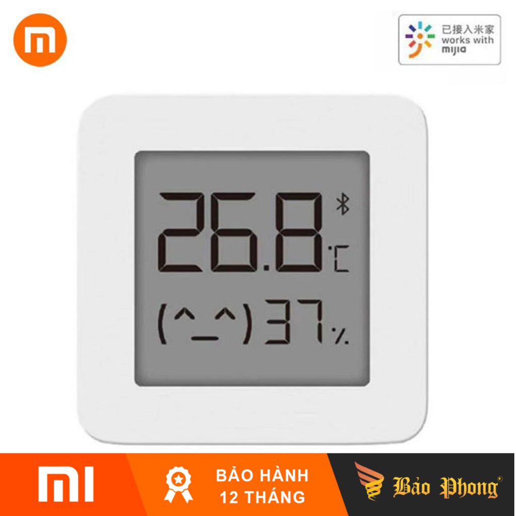 Đồng hồ nhiệt kế màn hình led XIAOMI Bluetooth Wireless Temperature And Humidity Sensor 2