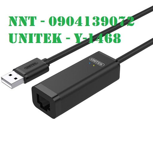 Cáp chuyển đổi USB LAN 2.0 UNITEK Y1468 .CÁP USB 2.0 to LAN UNITEK Y-1468 - y1468