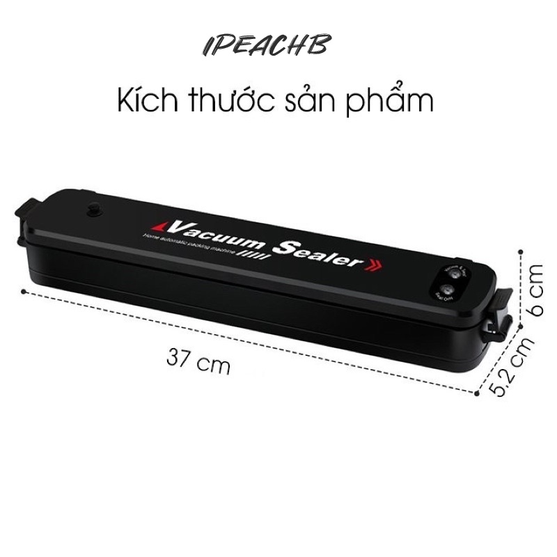 Máy Hút Chân Không Thực Phẩm Vacuum Sealer Da năng Dùng Tặng thêm 10 Túi, Thíc Hợp Cho Mọi Loại Túi Hút 40-300mm