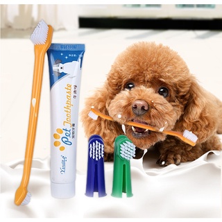[Rẻ vô địch] Bộ Đánh Răng Kem Đánh Răng Bàn Chải Đánh Răng Chó Mèo Pet Joothpaste