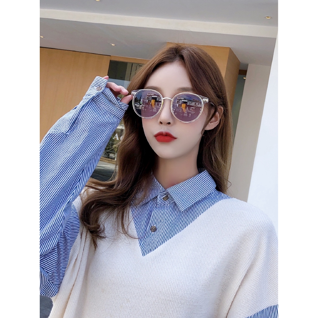Kính Mát Mắt Mèo Chống Tia Uv Phong Cách Hàn Quốc