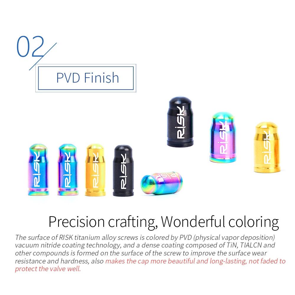 Nắp Đậy Van Xe Đạp Leo Núi Bằng Titan Chống Bụi Tiện Dụng