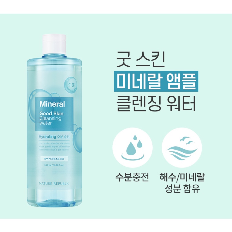 Nước tẩy trang Nature Republic Good Skin Cleansing Water 500ml | BigBuy360 - bigbuy360.vn