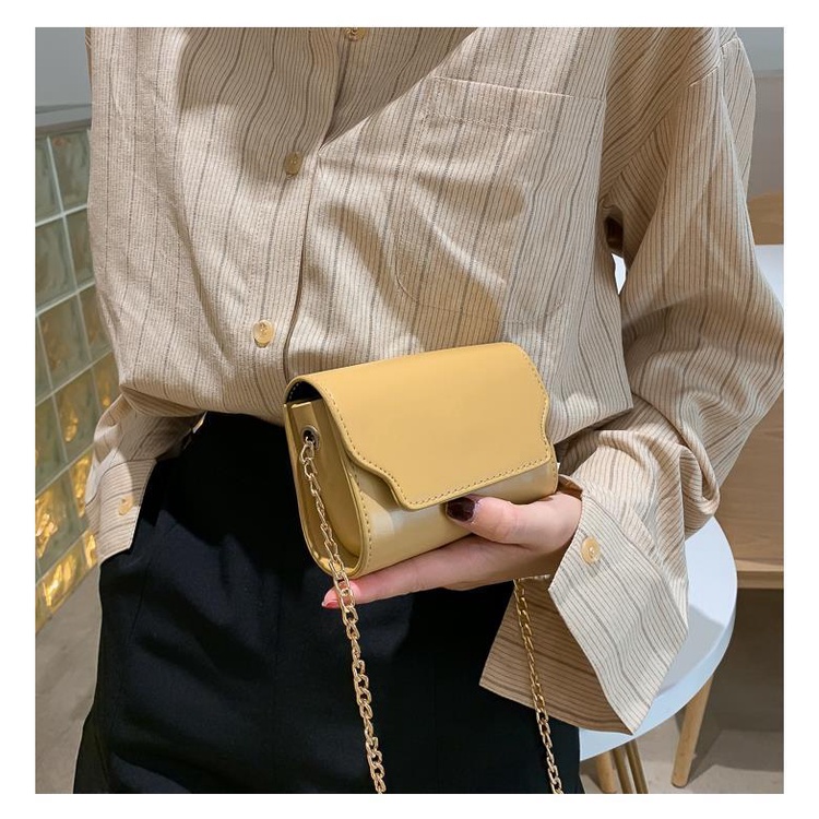 Túi đeo chéo mini dây xích kiểu hộp vuông dành cho nữ