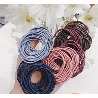 10 sợi thun cột tóc Hàn Quốc du lịch siêu dễ thương