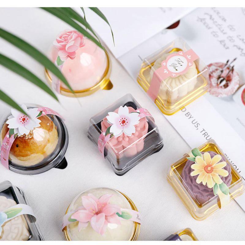 Khay đế vuông bánh trung thu, bánh dứa 100gr