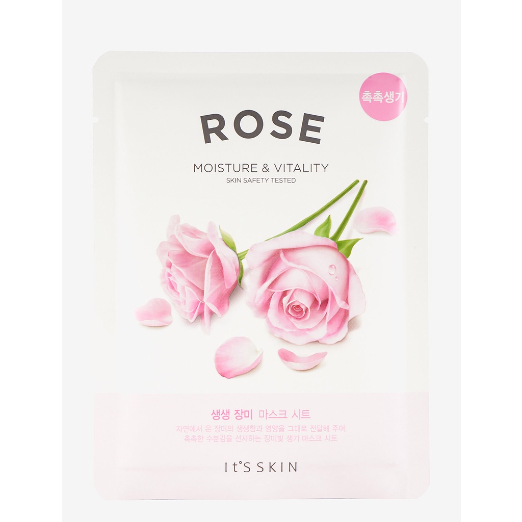 Mặt nạ dưỡng da se khít lỗ chân lông It's Skin The Fresh Mask Sheet - Rose 23ml