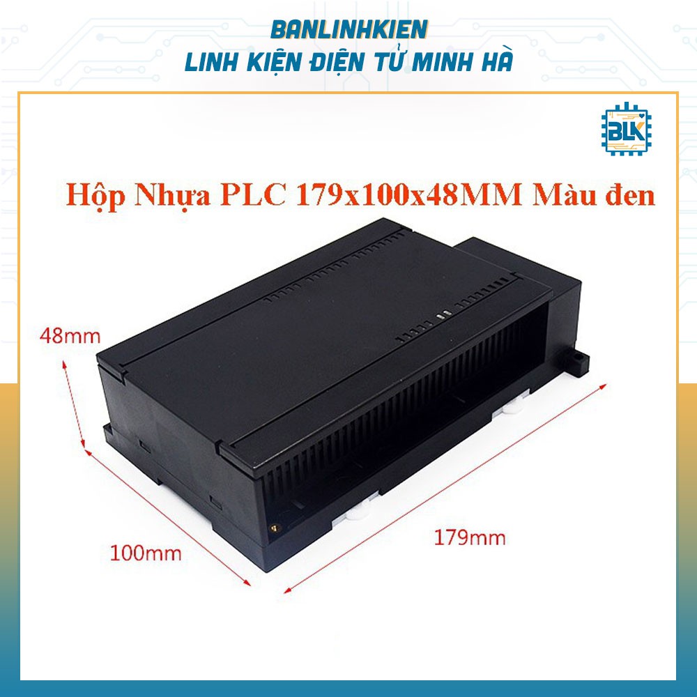 Hộp Nhựa PLC 179x100x48MM Màu đen