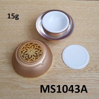 Hũ đựng kem màu đồng 15g cao cấp
