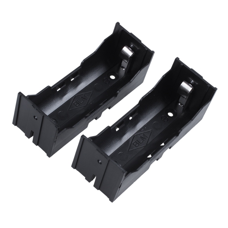 Hộp đựng pin 26650 đơn bằng nhựa Hộp đựng 10 cái Màu đen