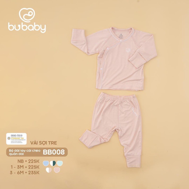 Bubaby mới! Bộ dài tay cài chéo quần dài cho các bé sơ sinh!