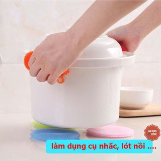 Miếng rửa chén bát silicon tiện lợi ( MIẾN RỬA BÁT SILICON )