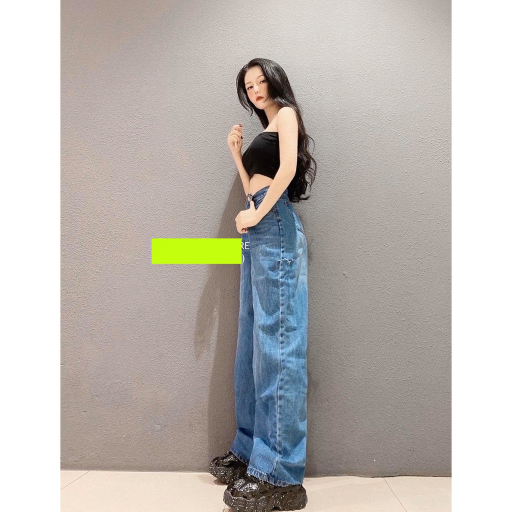[ FREESHIP, CHẤT NGẤT ] QUẦN JEAN ỐNG RỘNG NỮ LƯNG CAO MÀU XANH RÂU MÈO CÁ TÍNH CAO CẤP NITI SIÊU PHONG CÁCH, ĐỦ SIZE