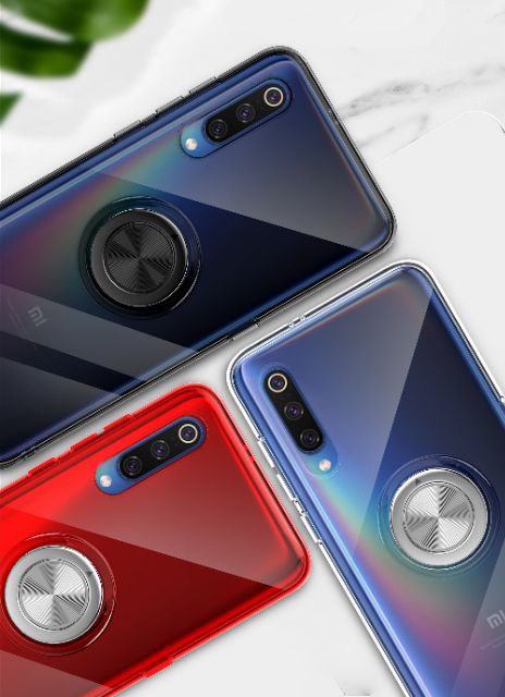 Ốp lưng Xiaomi Mi 9SE  FREESHIP Từ 50k dẻo trong suốt giá đỡ nhẫn iring chống sốc cao cấp