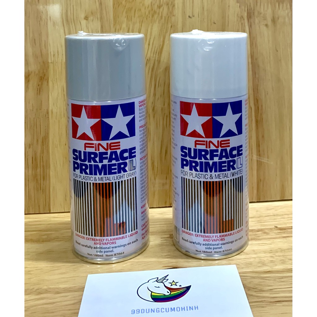 Bình xịt sơn lót Tamiya FINE SURFACE PRIMER L for Plastic and Metal - Dụng cụ mô hình