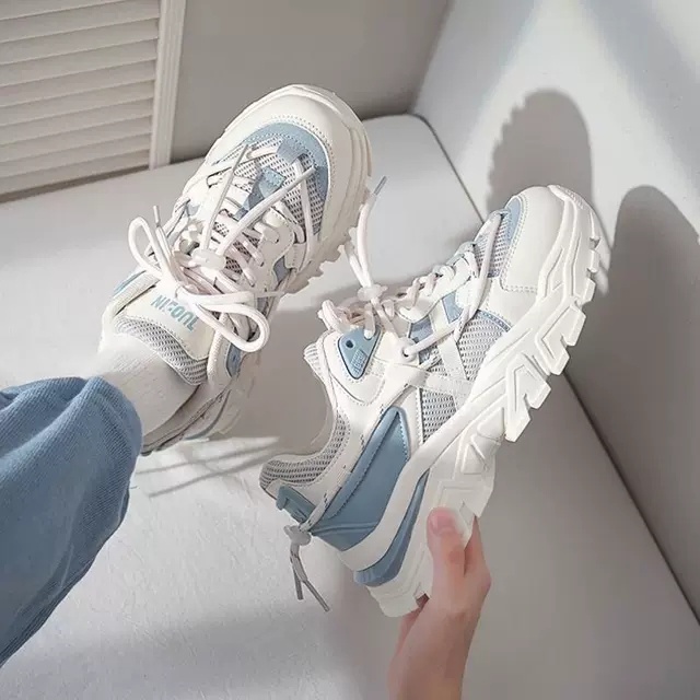 Giày sneaker nữ UT22 cao cấp - Giày thể thao nữ ulzzang độn đế dễ thương 2022