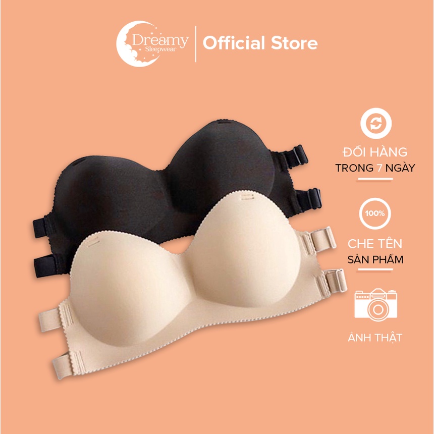 [Mã BMLT35 giảm đến 35K đơn 99K] Áo Bra Chống Tuột Mút Mỏng su trơn dây lưng sau Dreamy - A01 ( tặng kèm dây quai trong)