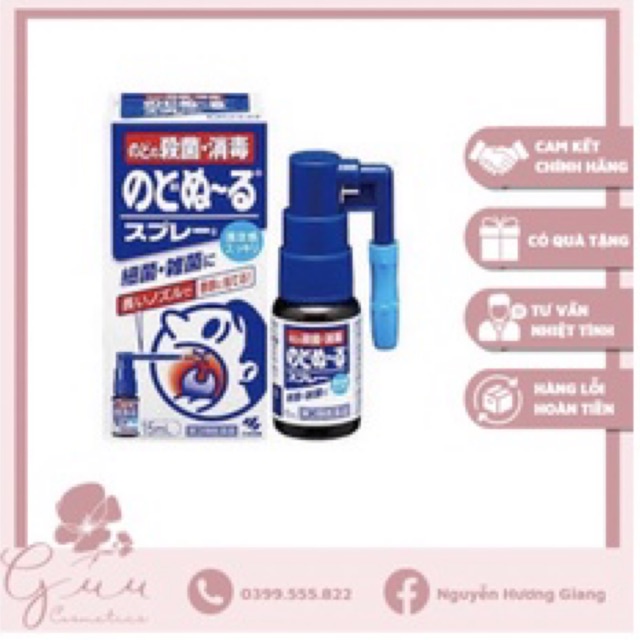 Xịt họng Kobayashi 15ml Nhật Bản