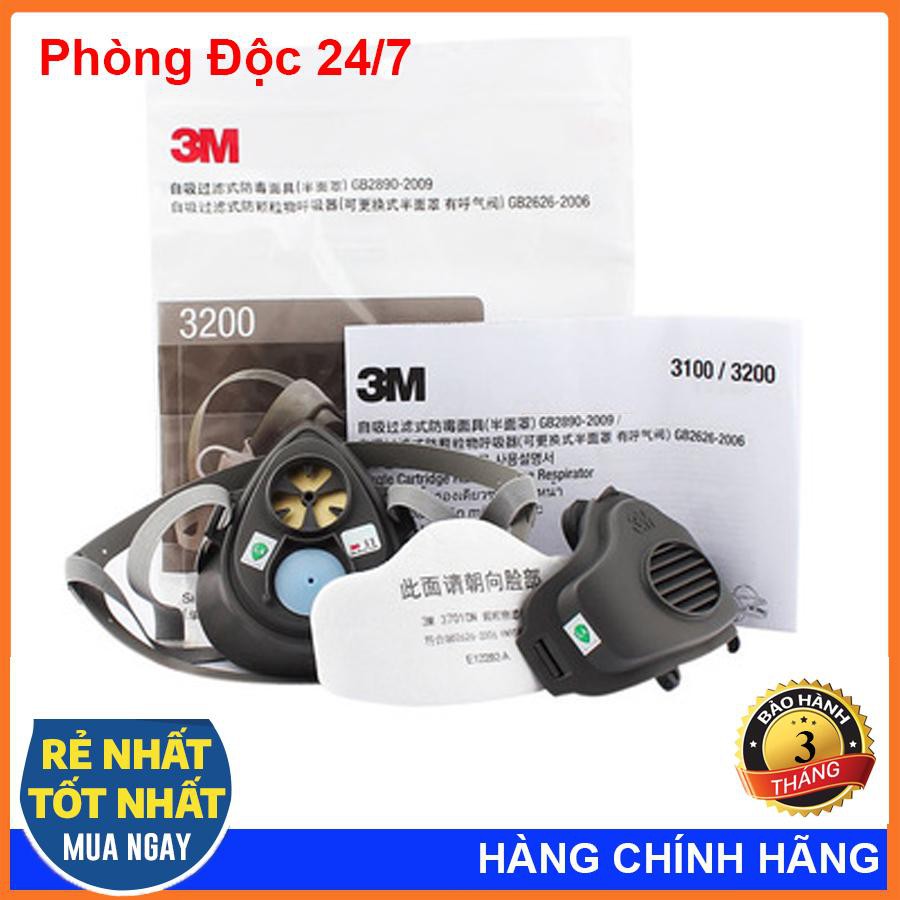 Mặt Nạ Chống Bụi, Chống Khí Độc 3M 3200