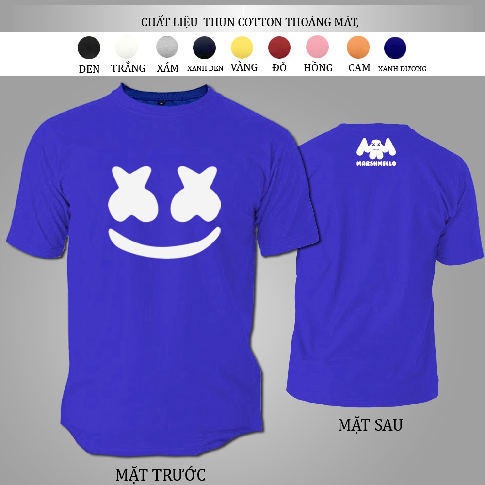 ÁO THUN NAM Marshmelloo TAY NGẮN CỔ TRÒN FORM RỘNG