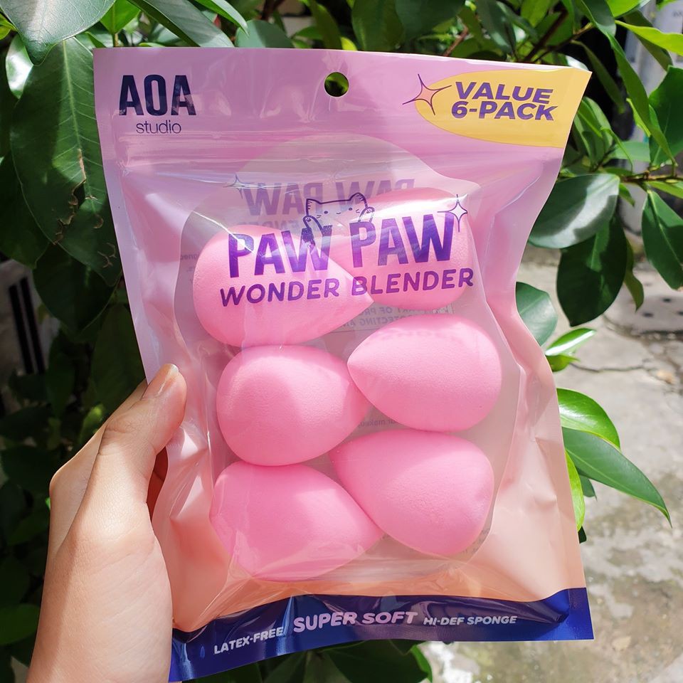 Set 6 mút trang điểm AOA Paw Paw Wonder Blender