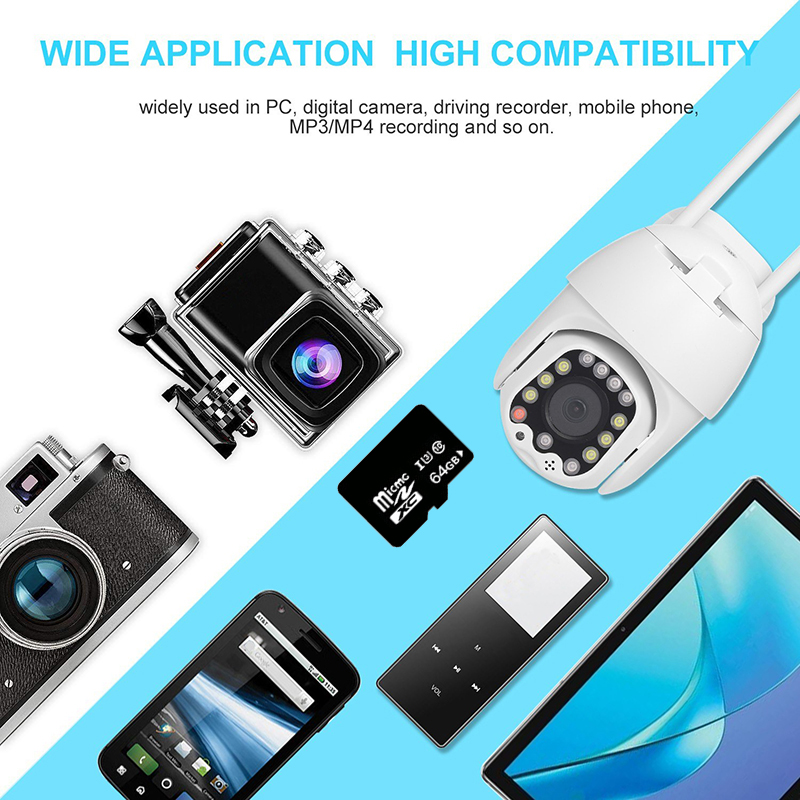 Camera Ip Wifi Tf Card Class 10-u3 Tốc Độ Cao 32gb / 64gb