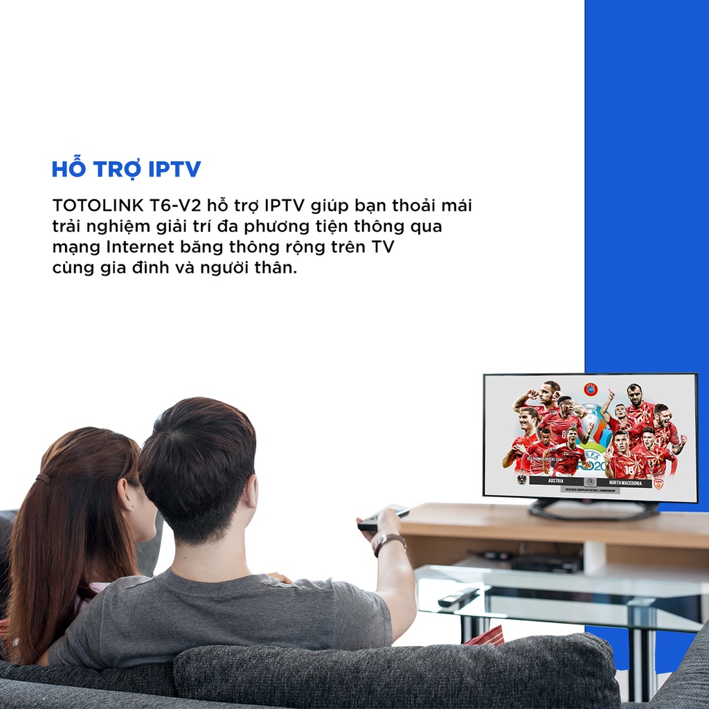 [Mã ELTO12 giảm đến 40K đơn 100K] Bộ phát wifi Mesh gia đình chuẩn AC 1200Mbps TOTOLINK T6-V3 | BigBuy360 - bigbuy360.vn