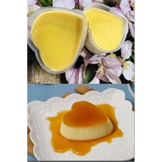 Combo 50 khuôn hoặc 10 khuôn bánh flan hình tim có nắp