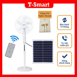 Quạt Tích Điện Năng Lượng Mặt Trời Solar Fan Siêu Mát,Tiết Kiệm Điện - Quạt Năng Lượng Mặt Trời [TẶNG KÈM TẤM PIN 20W]