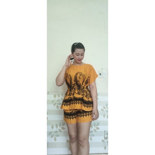 Sét bộ đồ nữ áo tay phồng xếp ly eo phối quần đùi siêu xinh đa dạng