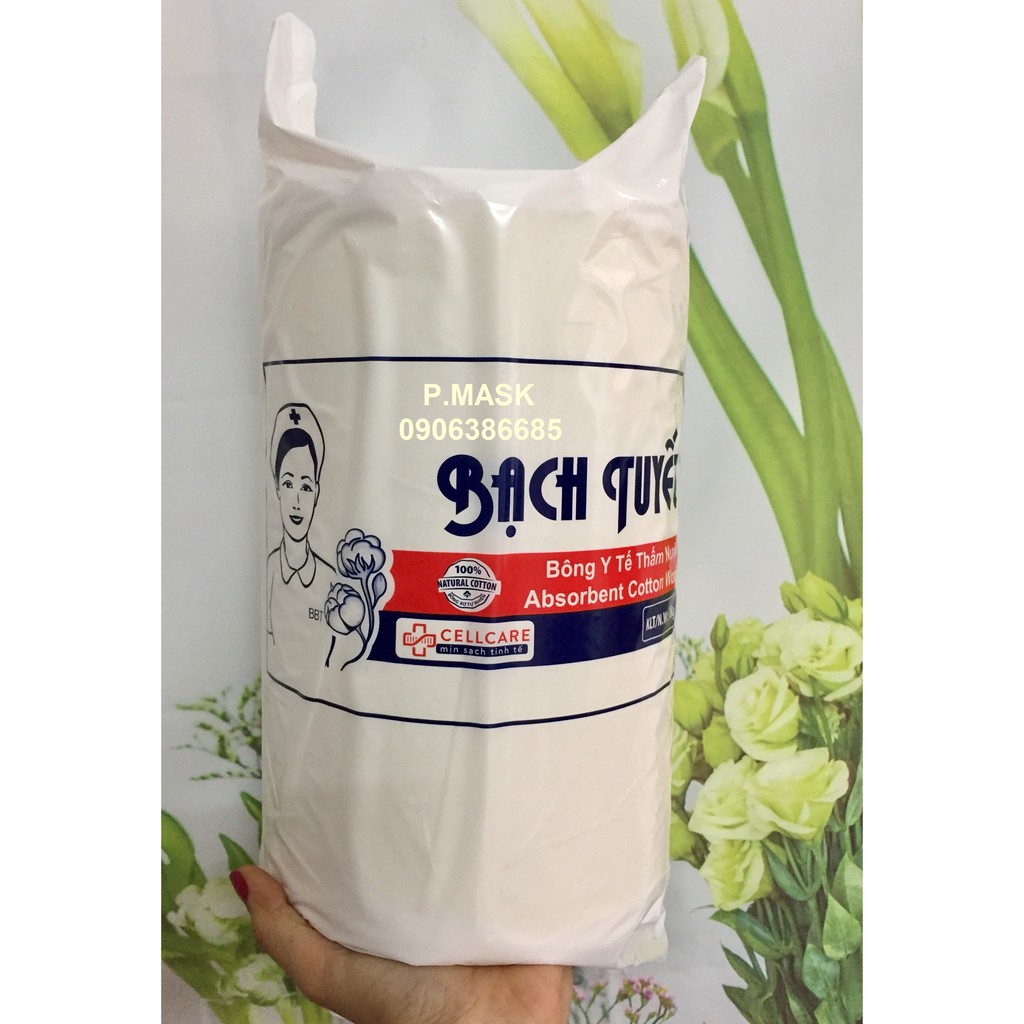 Bông Y Tế Cuộn 1Kg thấm nước Loại 1 Chính hãng Bạch Tuyết