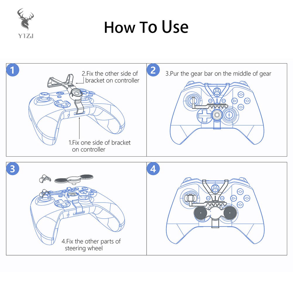 Vô Lăng Mini Cao Cấp Cho Tay Cầm Chơi Game Xbox One S / X