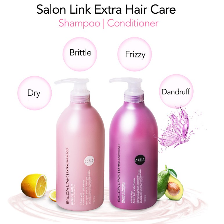 (HÀNG CHÍNH HÃNG)BỘ DẦU GỘI XẢ SALON LINK EXTRA 1000ML NHẬT BẢN (kèm ảnh thật)