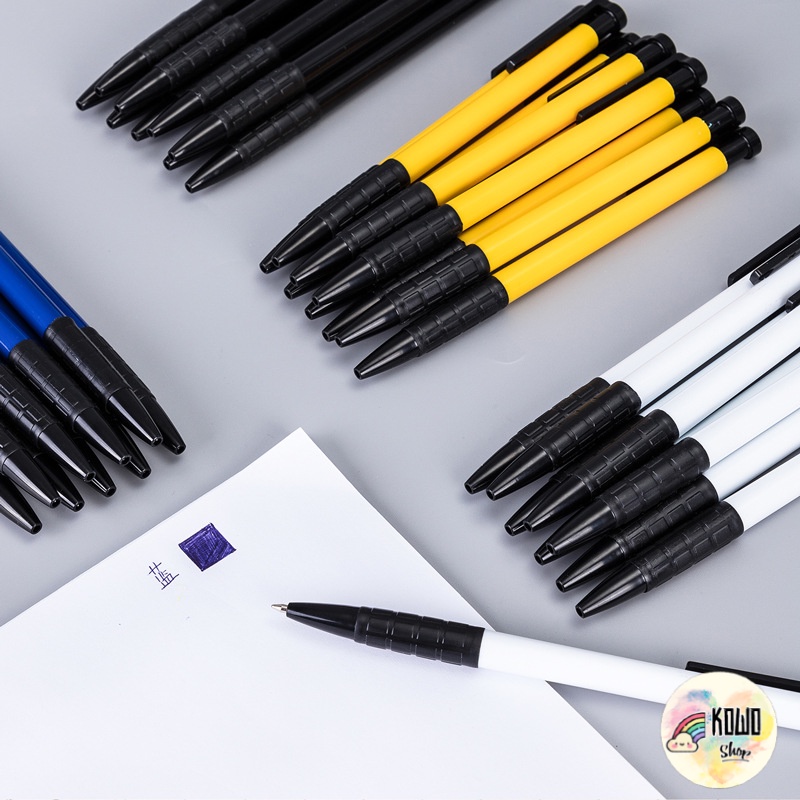 Bút Bi Deli 6546 Chống Trượt Chắc Chắn Ngòi 0.7mm Cao Cấp BB4