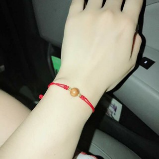 Vòng tết Nu Huyết Long mix bi vàng 10 kara