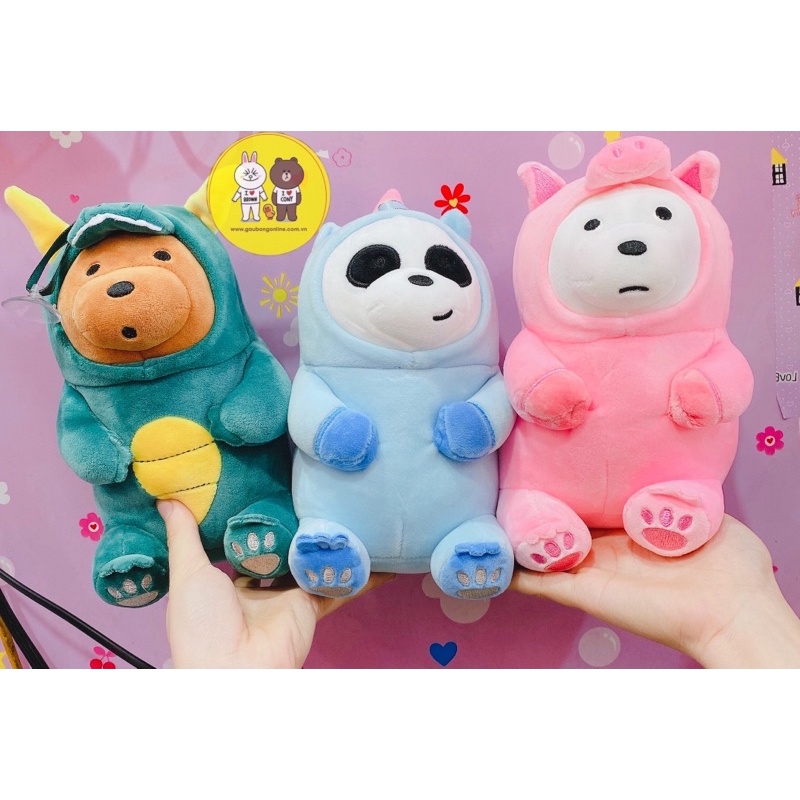 Ba Anh Em Gấu - Gấu Bông Ba Anh Em Gấu Cosplay Ngộ Nghĩnh Cao Cấp - Xưởng Gấu Bông Việt Nam - We are Bears