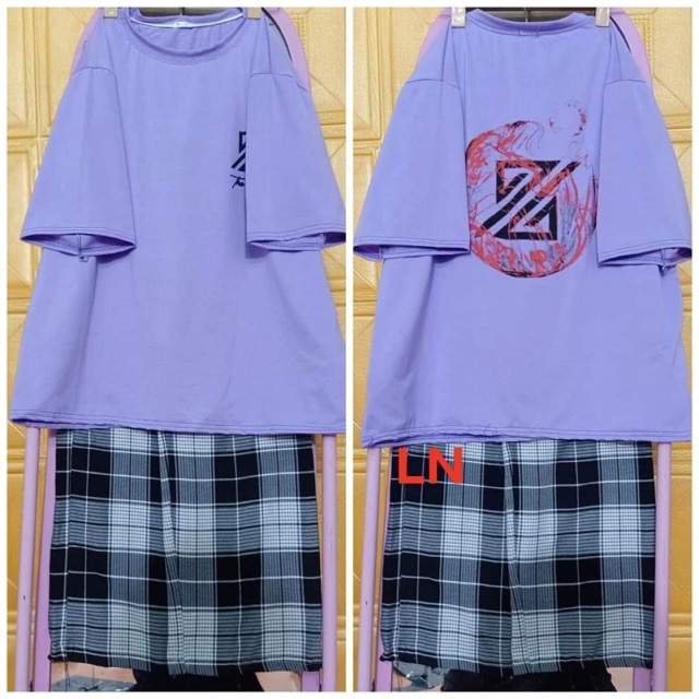 Sét áo chữ Z + quần kẻ đen LN12